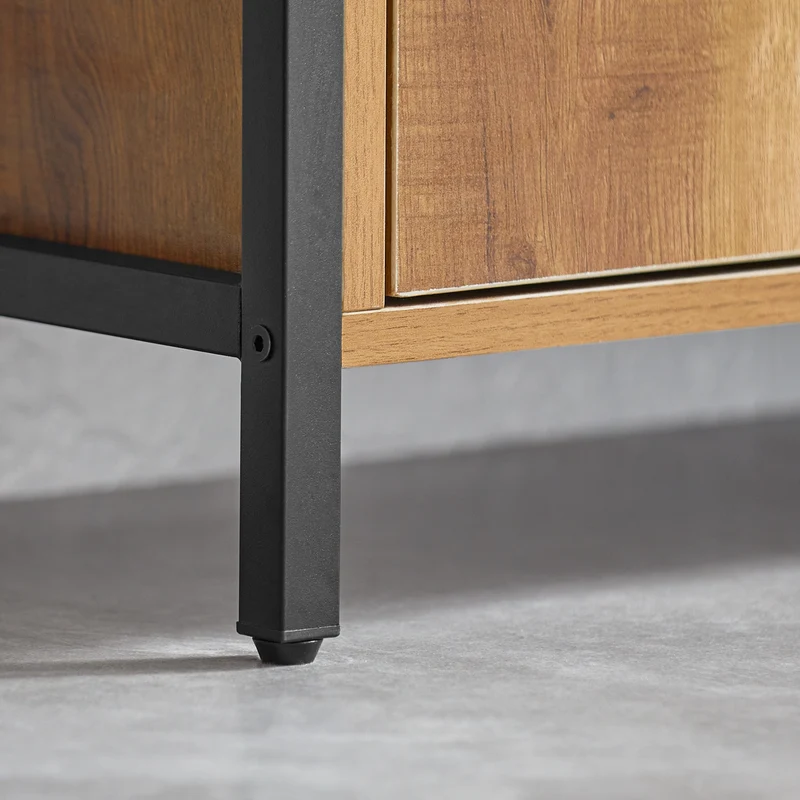 SoBuy BZR65-PF Armario de baño Cesto para Ropa Sucia con un Cesto y 3 estantes