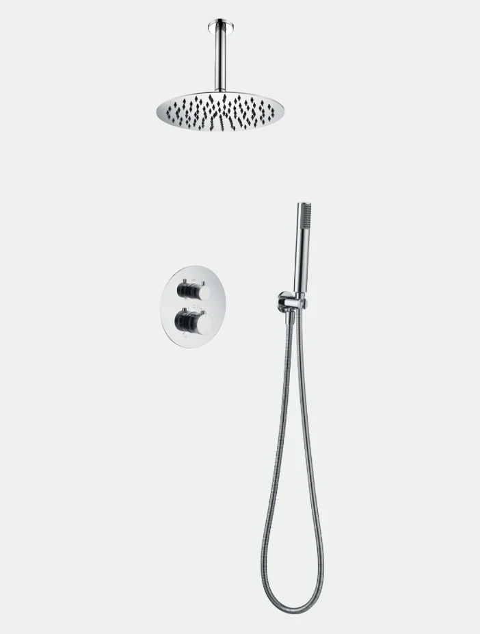 Conjunto Ducha Termostático Empotrado Cromado Top - Imex