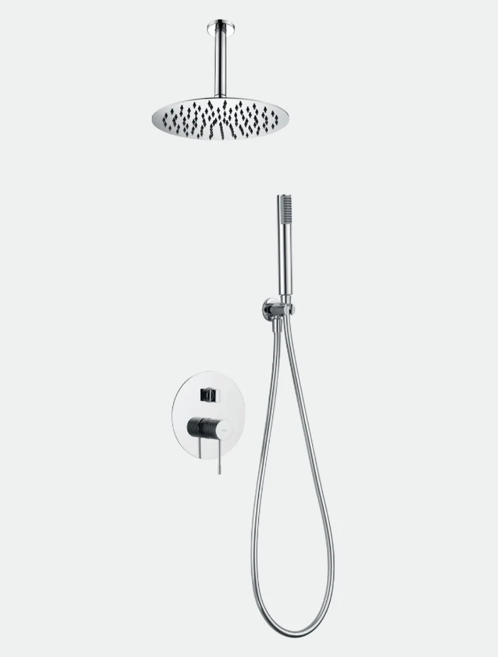 Conjunto Ducha Monomando Empotrado Cromado Top - Imex