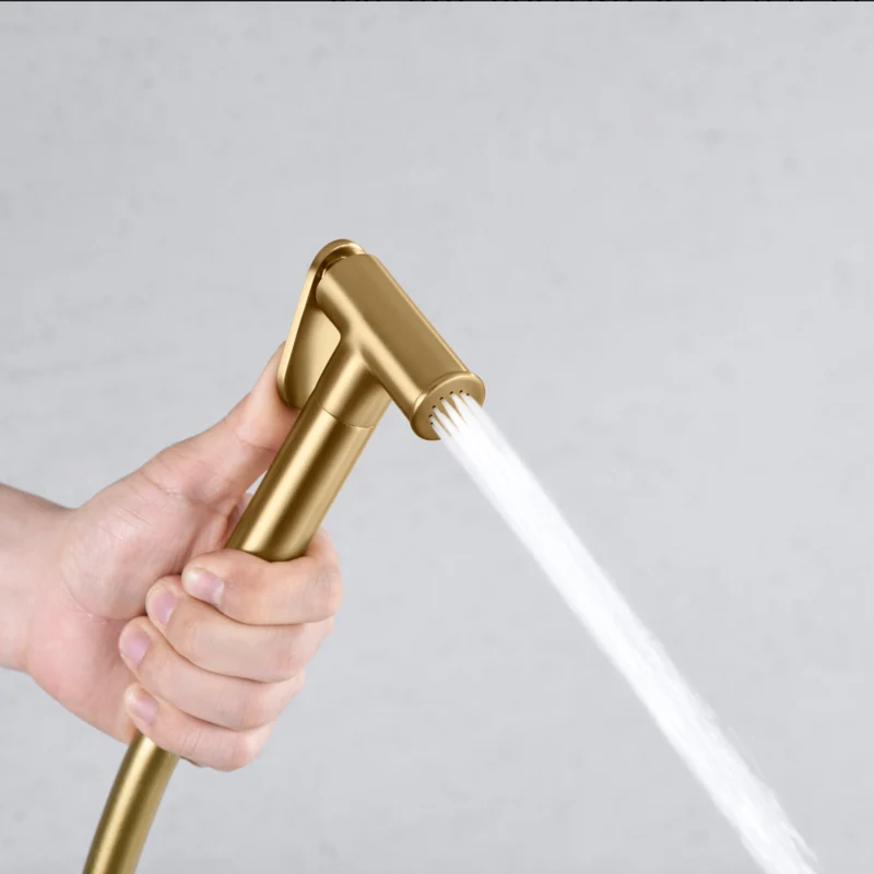 Grifería Bidet Empotrada Oro Cepillado Line - Imex | Diseño Premium