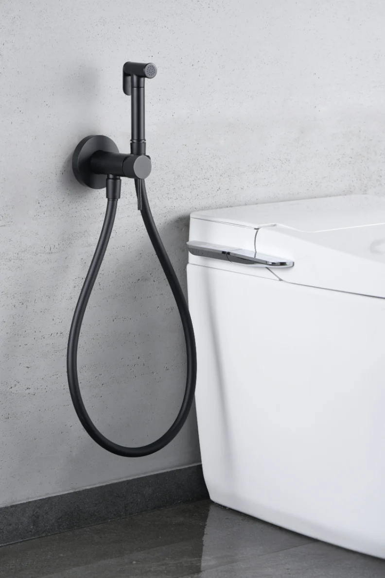 Grifería Bidet Empotrada Negro Mate Line - Imex | Diseño Contemporáneo