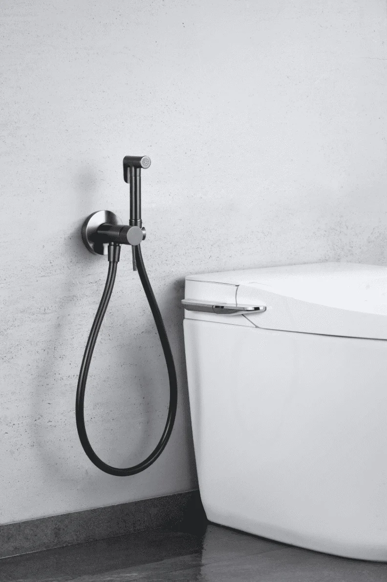 Grifería Bidet Empotrada Black Gun Metal Line - Imex | Diseño Industrial