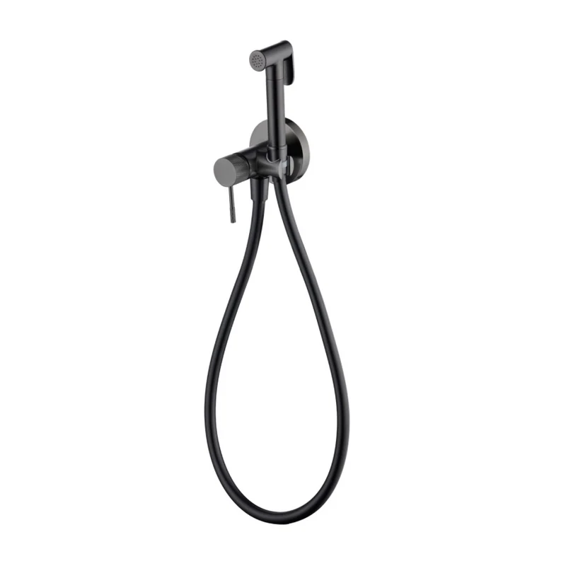 Grifería Bidet Empotrada Black Gun Metal Line - Imex | Diseño Industrial