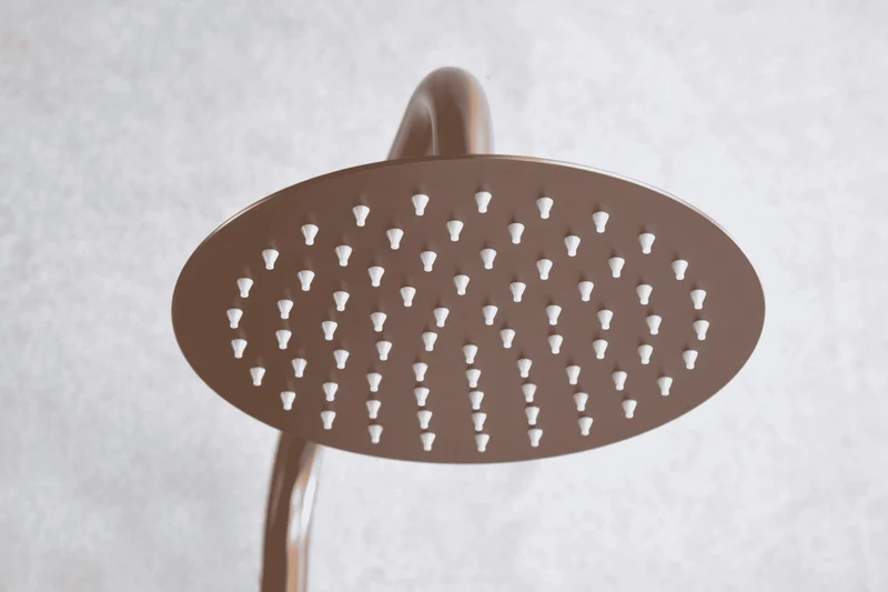 Columna de Ducha Termostática Oro Rosa Cepillado Line - Imex