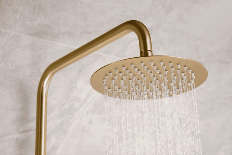 Columna de Ducha Termostática Oro Cepillado Line - Imex