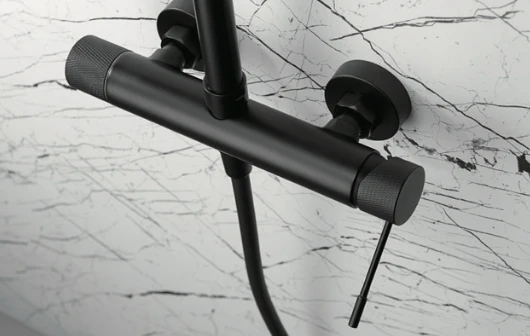 Columna de Ducha Termostática Negro Mate Line - Imex