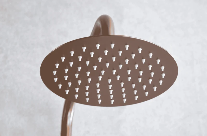 Columna de Ducha Monomando Oro Rosa Cepillado Line - Imex