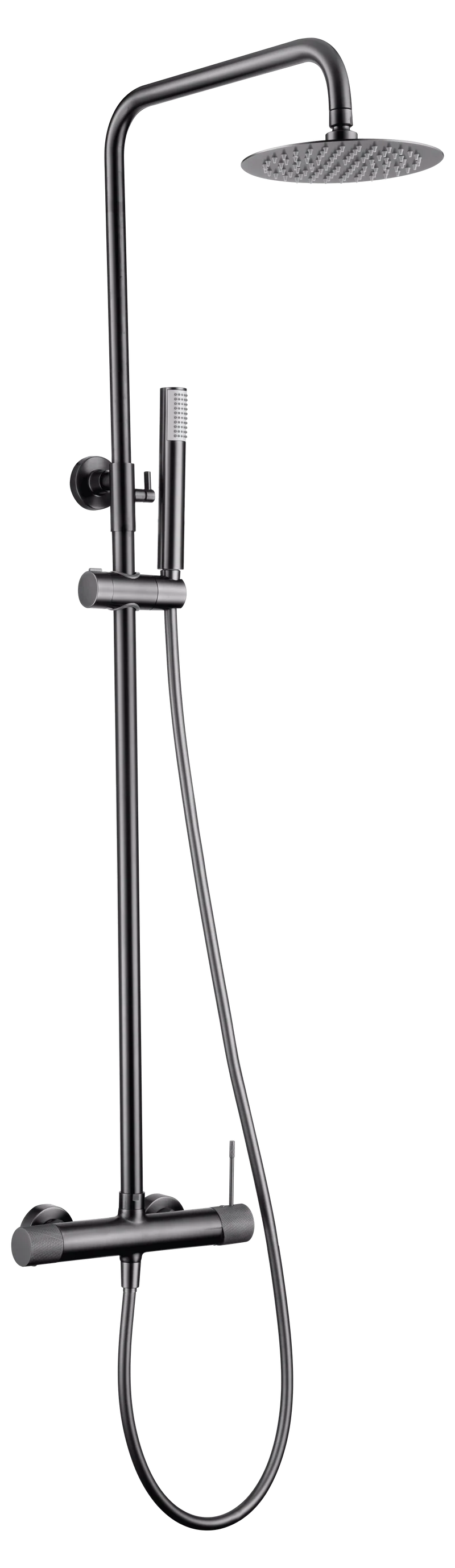 Columna de Ducha Monomando Black Gun Metal Line - Imex