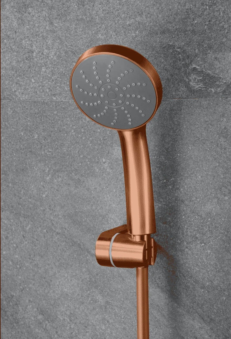 Grifería Baño-Ducha Monomando Roma Oro Rosa Cepillado - Imex