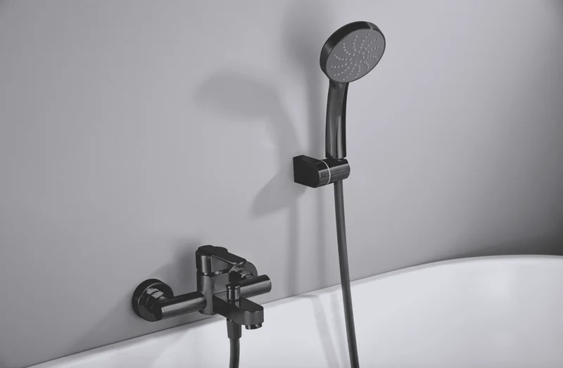 Grifería Baño-Ducha Monomando Roma Negro Mate - Imex