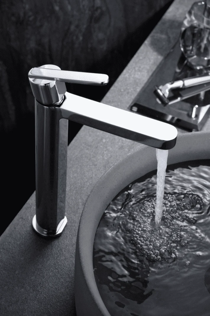 Grifería Monomando Lavabo Caño Alto Roma Cromada - Imex