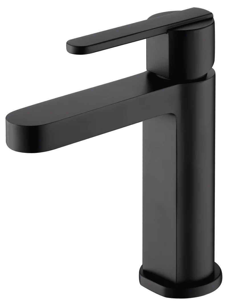 Grifería Monomando Lavabo Roma Negro Mate - Imex