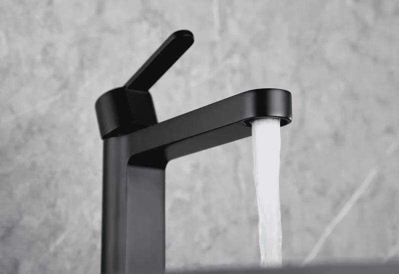 Grifería Monomando Lavabo Roma Negro Mate - Imex