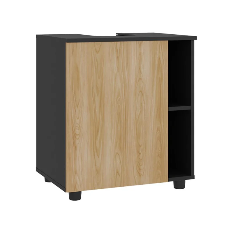 Mueble para Lavamanos Pascuale, Fresno Europeo y Wengue, No Incluye Lavamanos