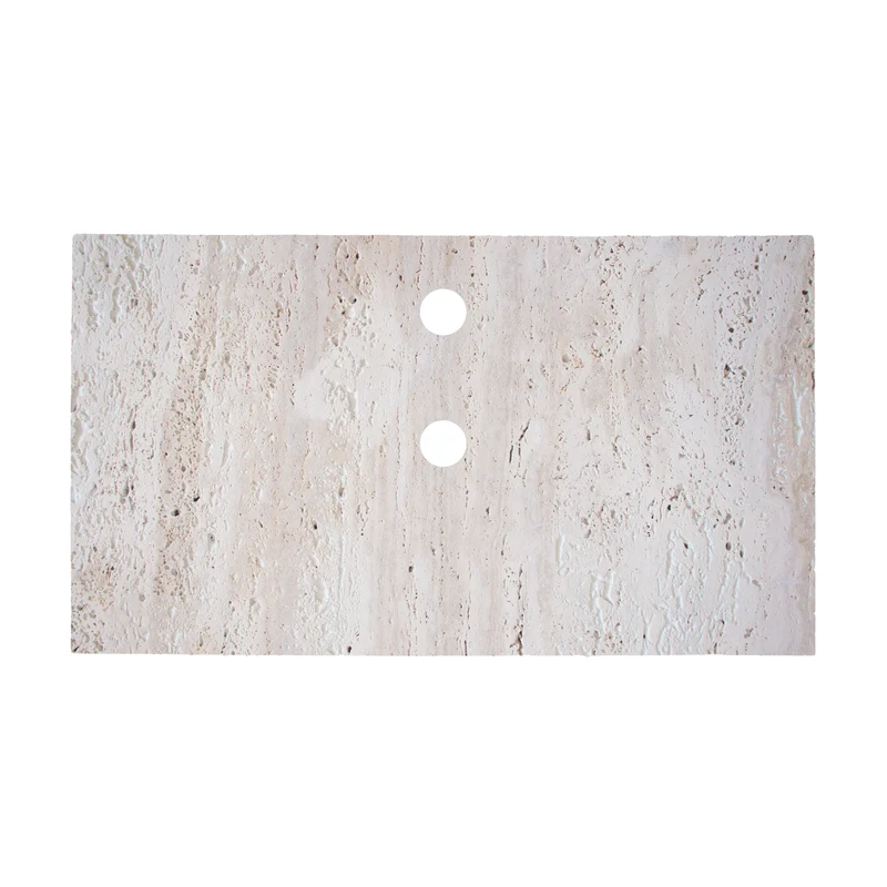 Lavabo de travertino - Arenisca blanca - Marcel - 80 cm