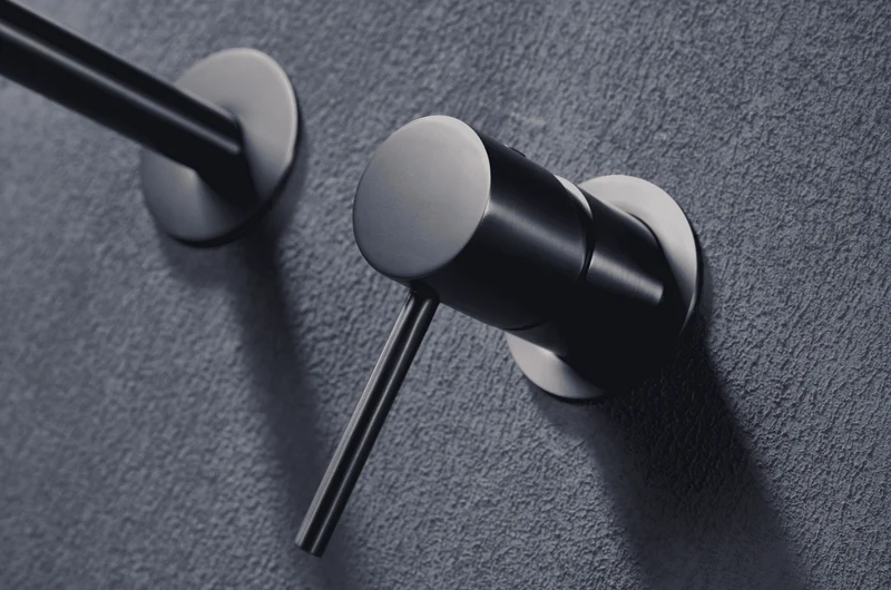 Grifería Lavabo Empotrada Monza Black Gun Metal - Imex | Diseño Industrial