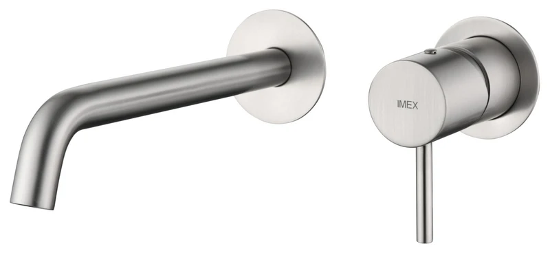 Grifería Lavabo Empotrada Monza Níquel Cepillado - Imex