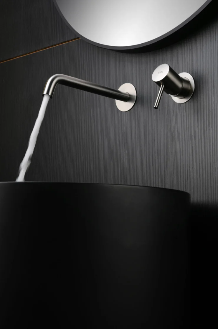 Grifería Lavabo Empotrada Monza Níquel Cepillado - Imex