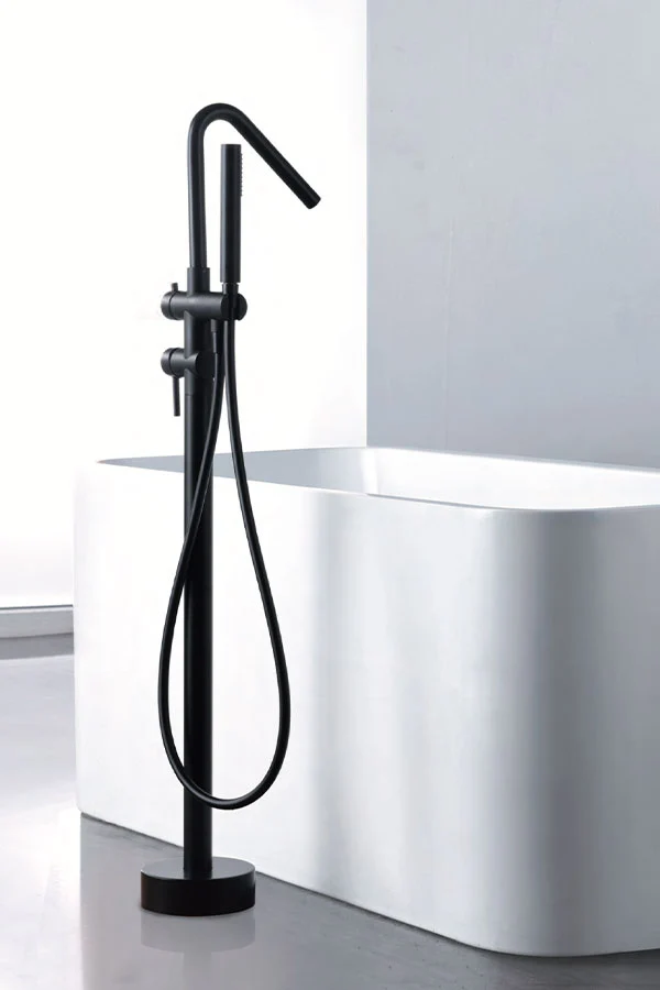Grifería Bañera Exenta Corcega Negro Mate - Imex