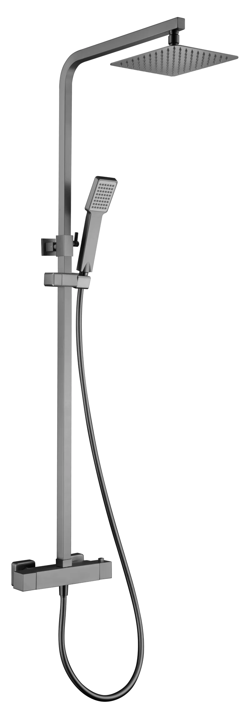 Barra Ducha Termostática Vigo Black Gun Metal - Imex