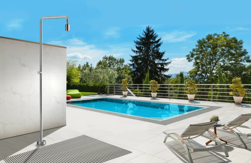 Ducha exterior en acero inox S.316 Pool de Imex