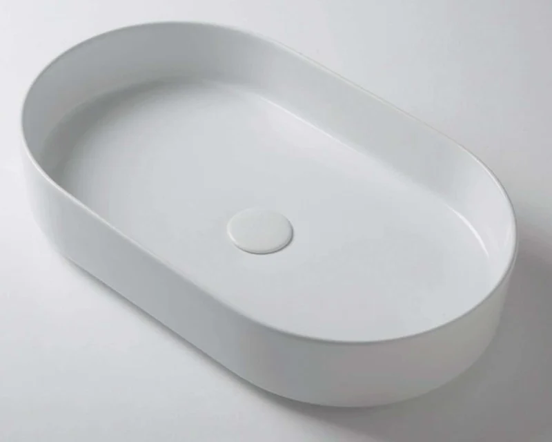 Lavabo Sobreencimera Modul60 Cerámica Ovalado 60cm - Balneo Toscia