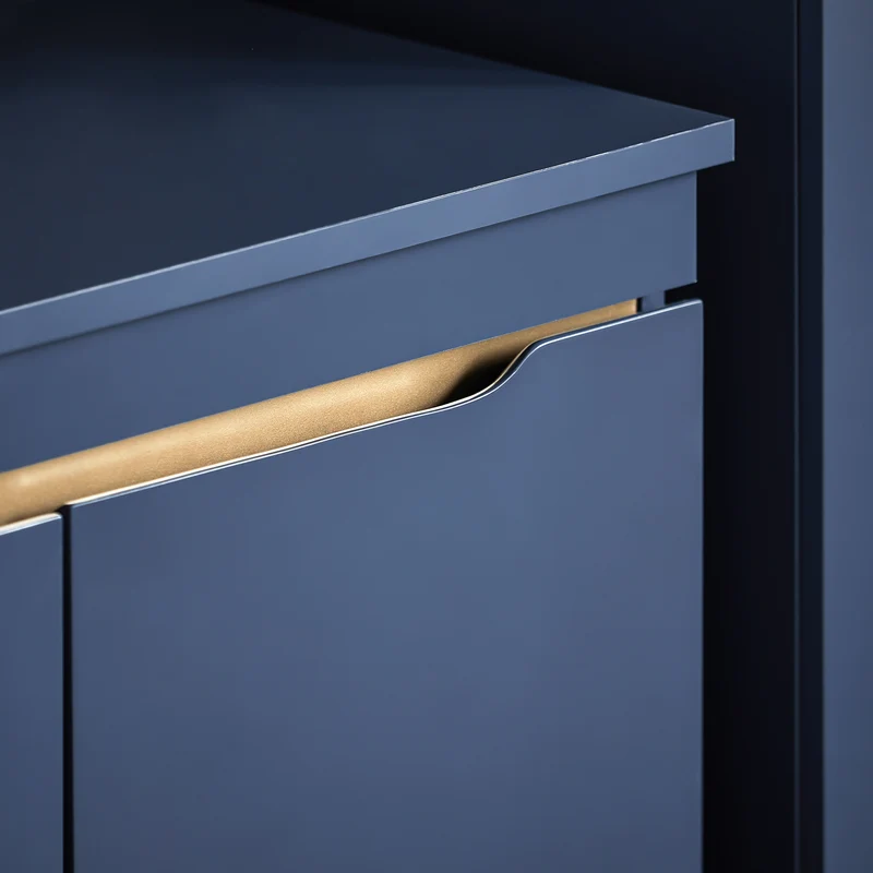 SoBuy BZR113-B Armario para Debajo del Lavabo 2 Puertas Azul