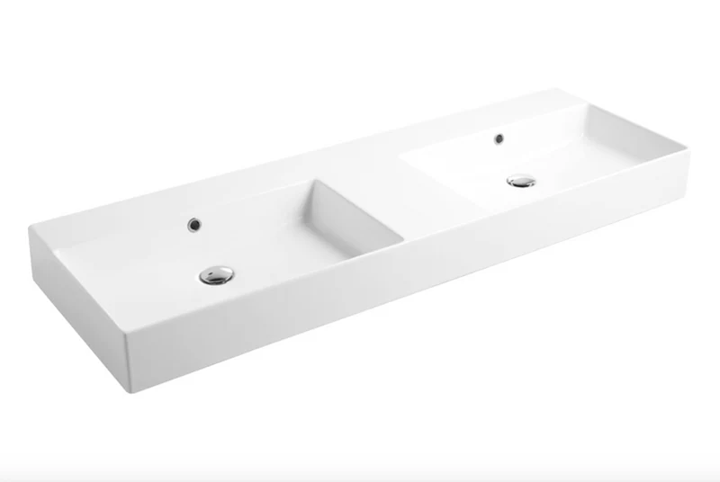 Lavabo Sobreencimera Maxi Rectangular Grande 3 Tamaños 100/120/141cm - Balneo Toscia