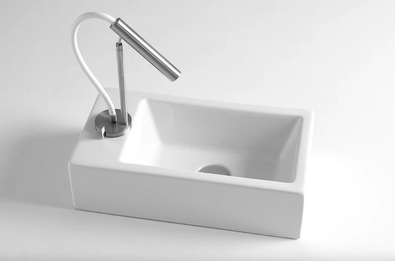 Lavabo Sobreencimera Mini240 Ultra Compacto 24x44cm - Balneo Toscia