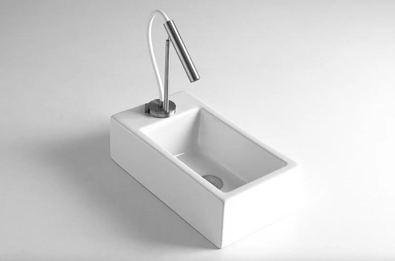 Lavabo Sobreencimera Mini240 Ultra Compacto 24x44cm - Balneo Toscia