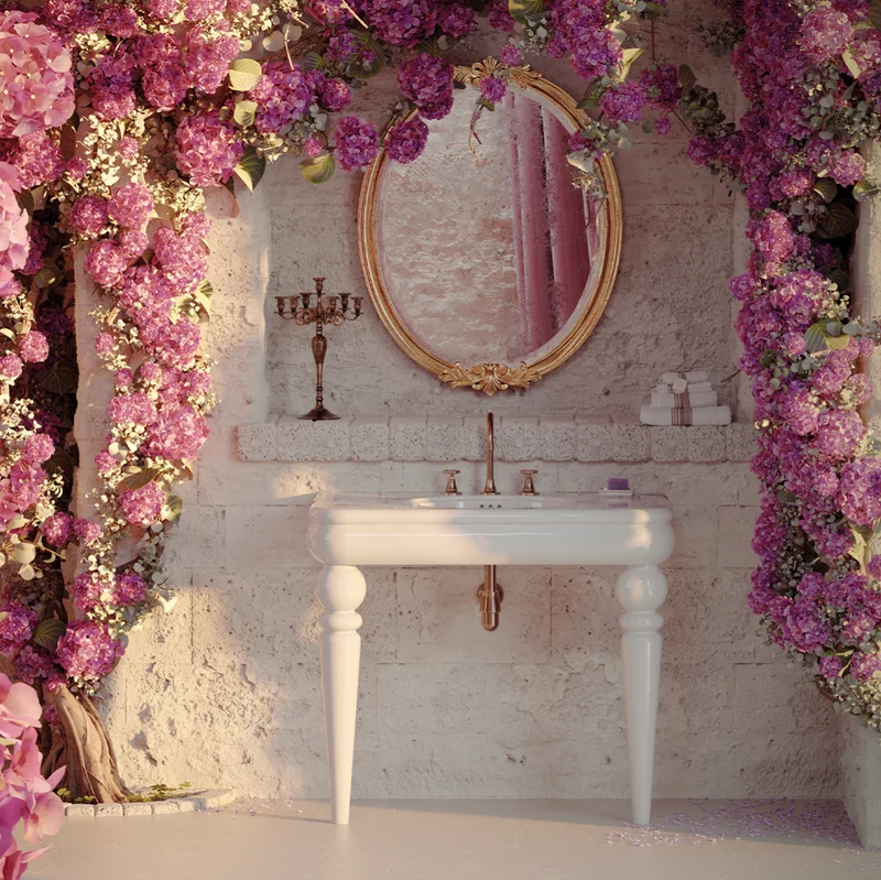 Lavabo Grande Doble Seno 120cm Romantica - Balneo Toscia Estilo Vintage