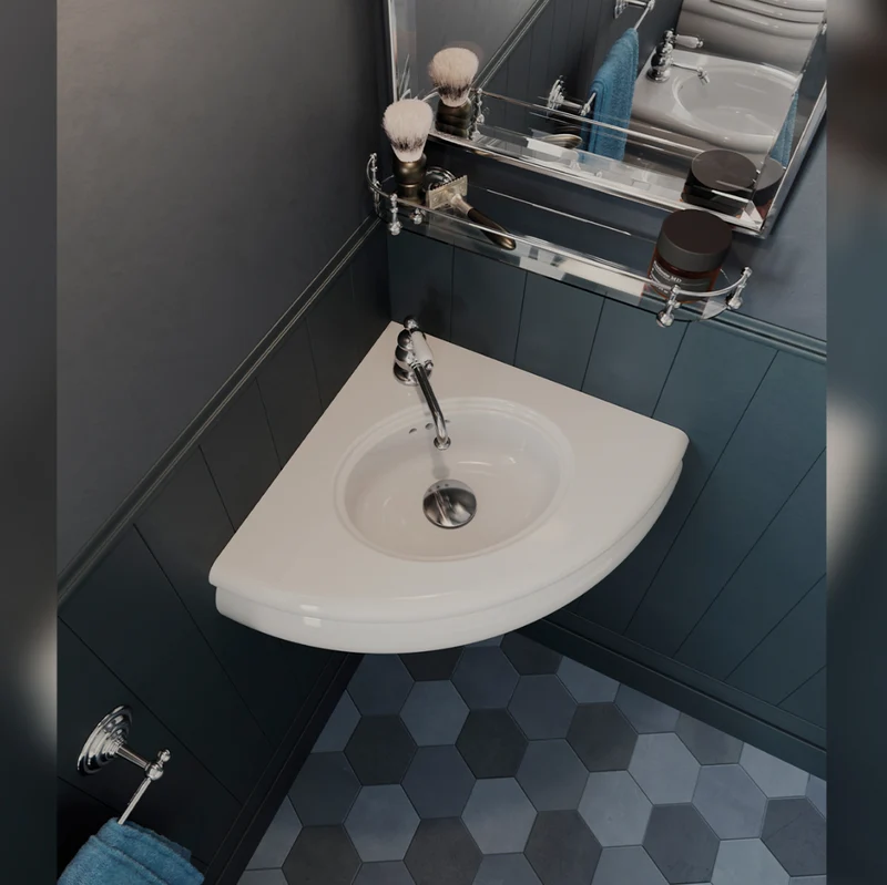 Lavabo Esquinero 46cm Romantica - Balneo Toscia Estilo Vintage