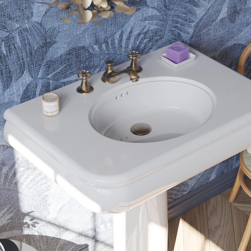 Lavabo Mediano 70cm Romantica - Balneo Toscia Estilo Vintage