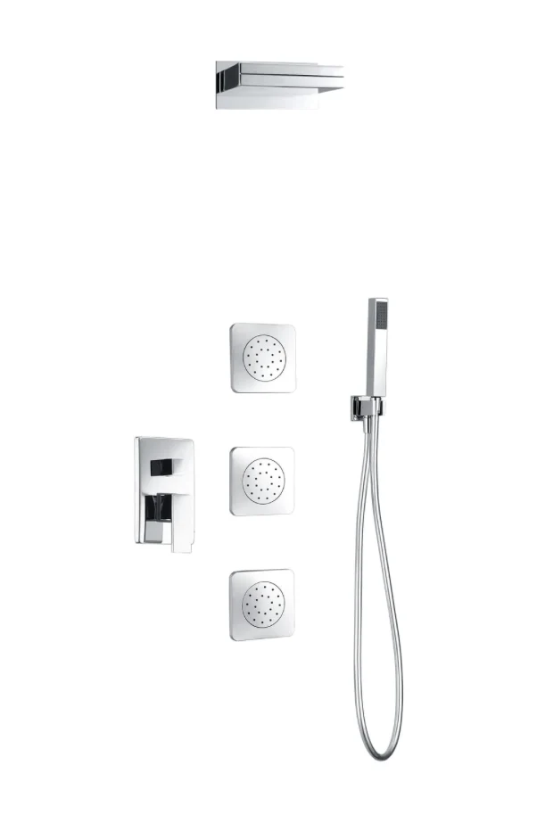 Conjunto Ducha Monomando Empotrado Cromado Formentera - Imex