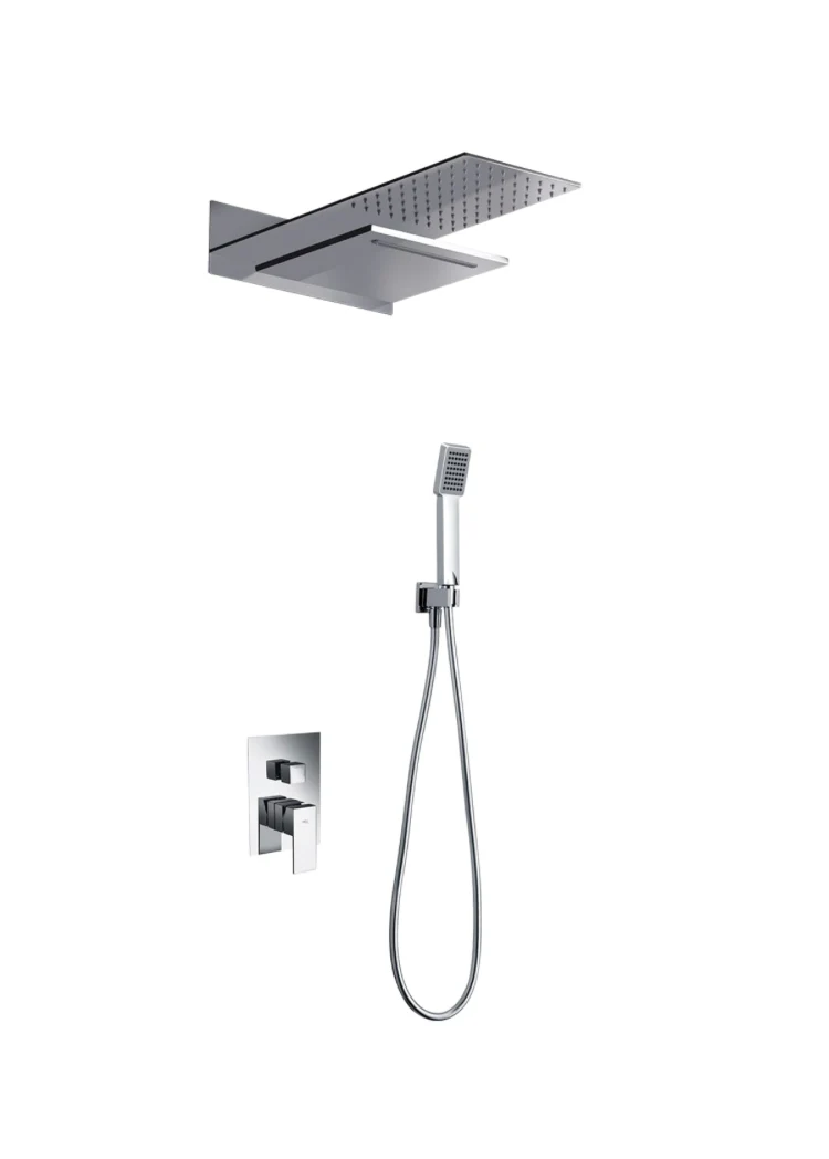 Conjunto Ducha Termostático Empotrado Cromado Rodas - Imex