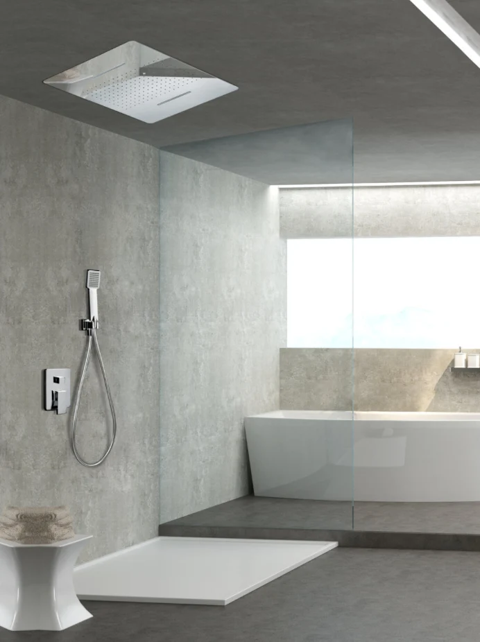 Conjunto Ducha Monomando Empotrado con Premarco Cromado Sumatra - Imex
