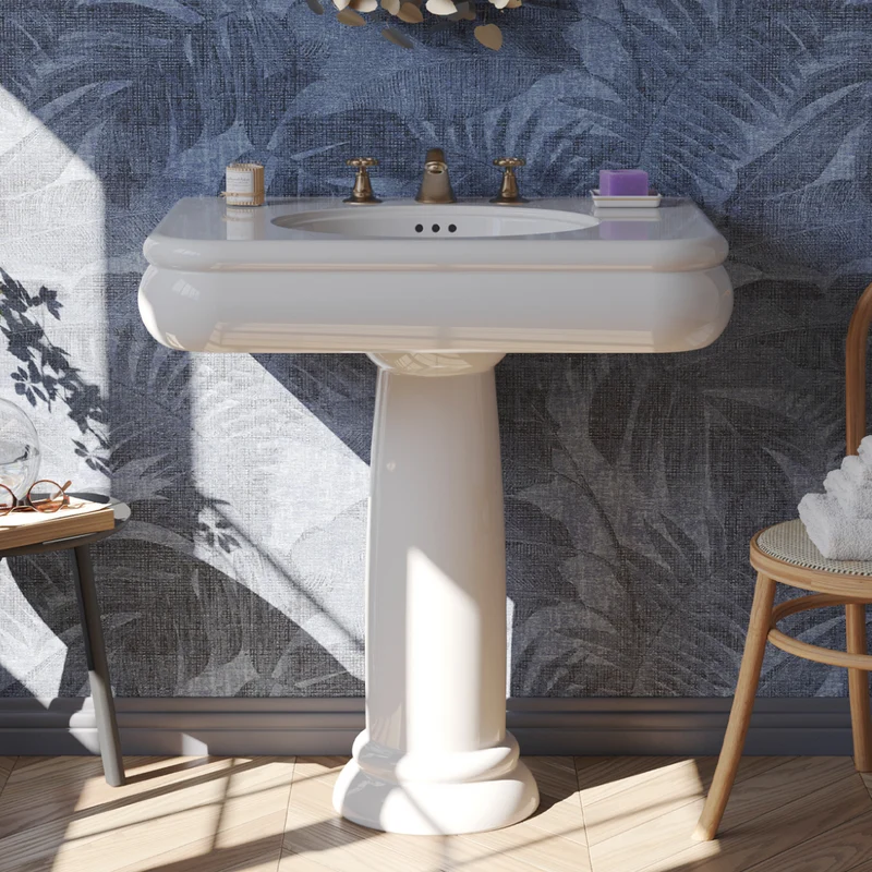 Lavabo con Pedestal Romantica - Balneo Toscia Estilo Vintage