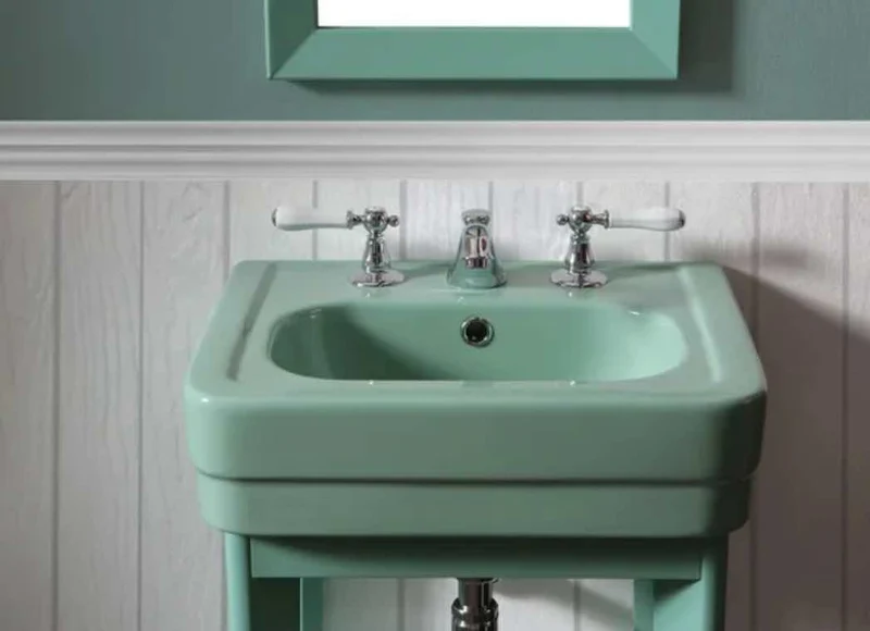 Lavabo con Mueble Abierto de Madera - Balneo Toscia Estilo Clásico