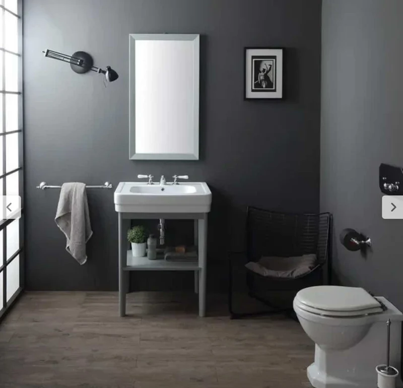 Lavabo con Mueble Abierto de Madera - Balneo Toscia Estilo Clásico