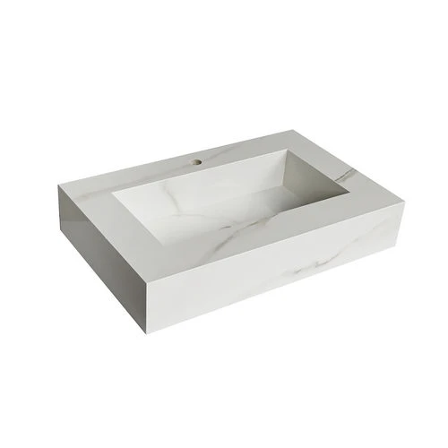 Top lavabo con vasca integrata sublime calacatta africa 50x80