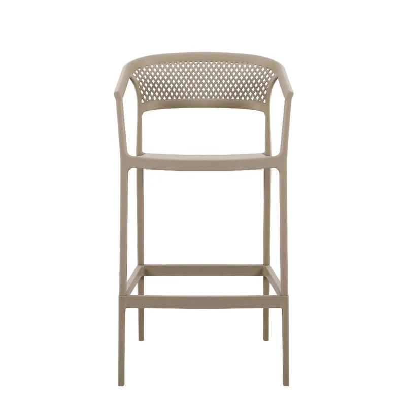 Set de 4 Sillas para Bar Salvador, Taupe, con Reposa Pies Doble Proposito