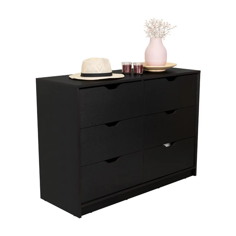 Set de 2 Organizadores Brasilia, Wengue, con Cuatro Cajones Multiusos Deslizables