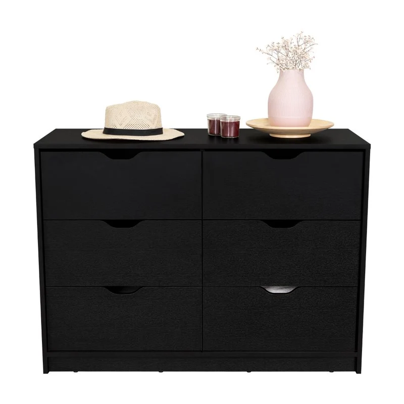 Set de 2 Organizadores Brasilia, Wengue, con Cuatro Cajones Multiusos Deslizables