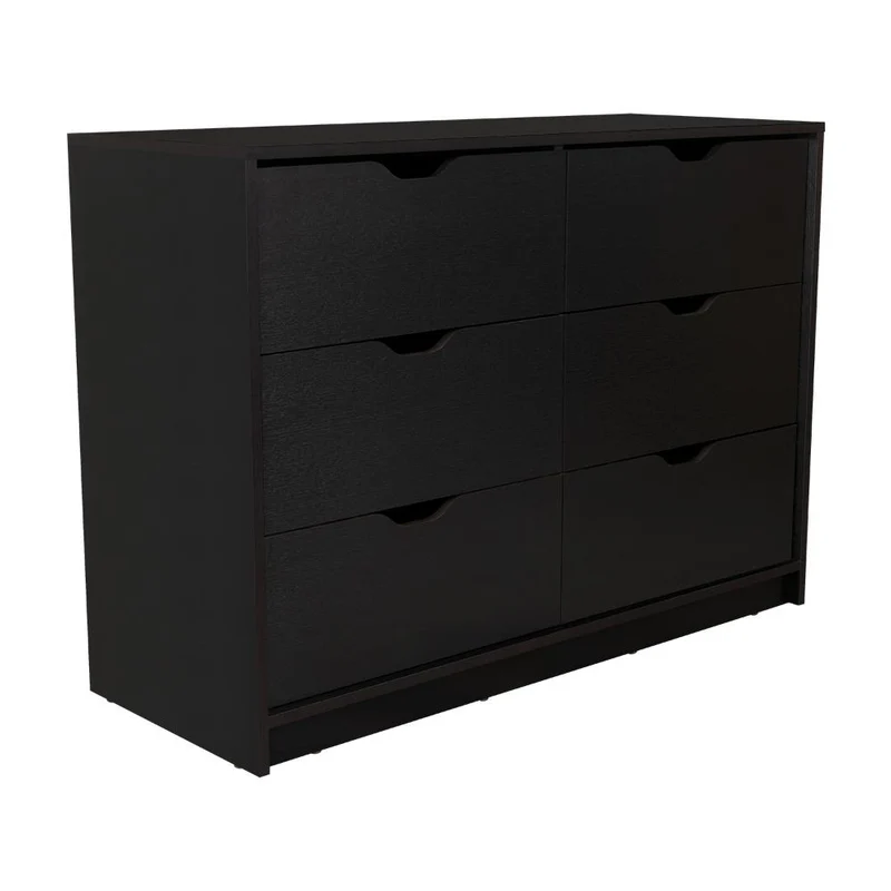 Set de 2 Organizadores Brasilia, Wengue, con Cuatro Cajones Multiusos Deslizables