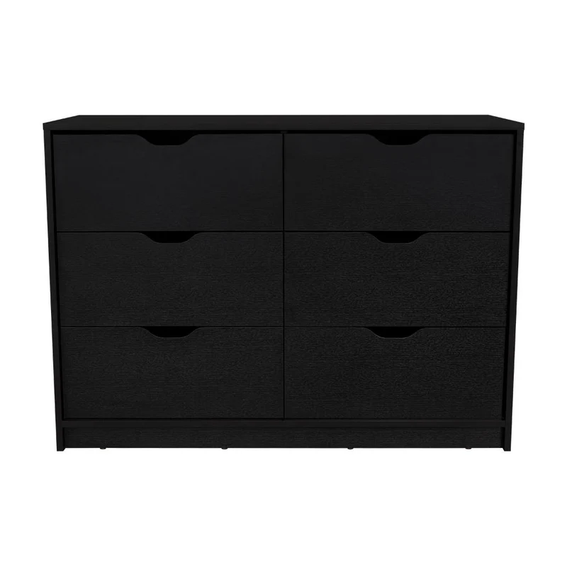 Set de 2 Organizadores Brasilia, Wengue, con Cuatro Cajones Multiusos Deslizables