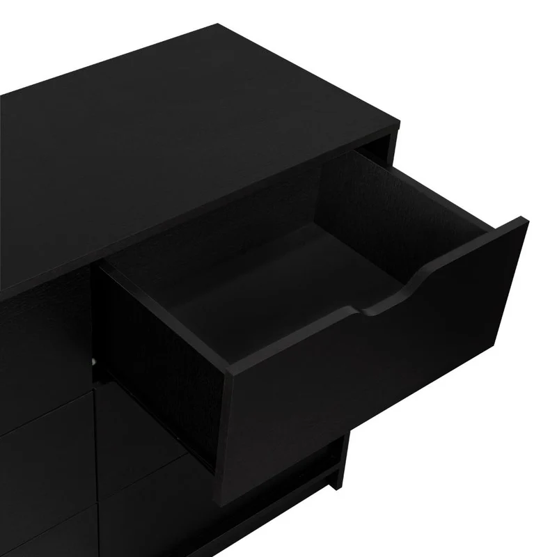 Set de 2 Organizadores Brasilia, Wengue, con Cuatro Cajones Multiusos Deslizables