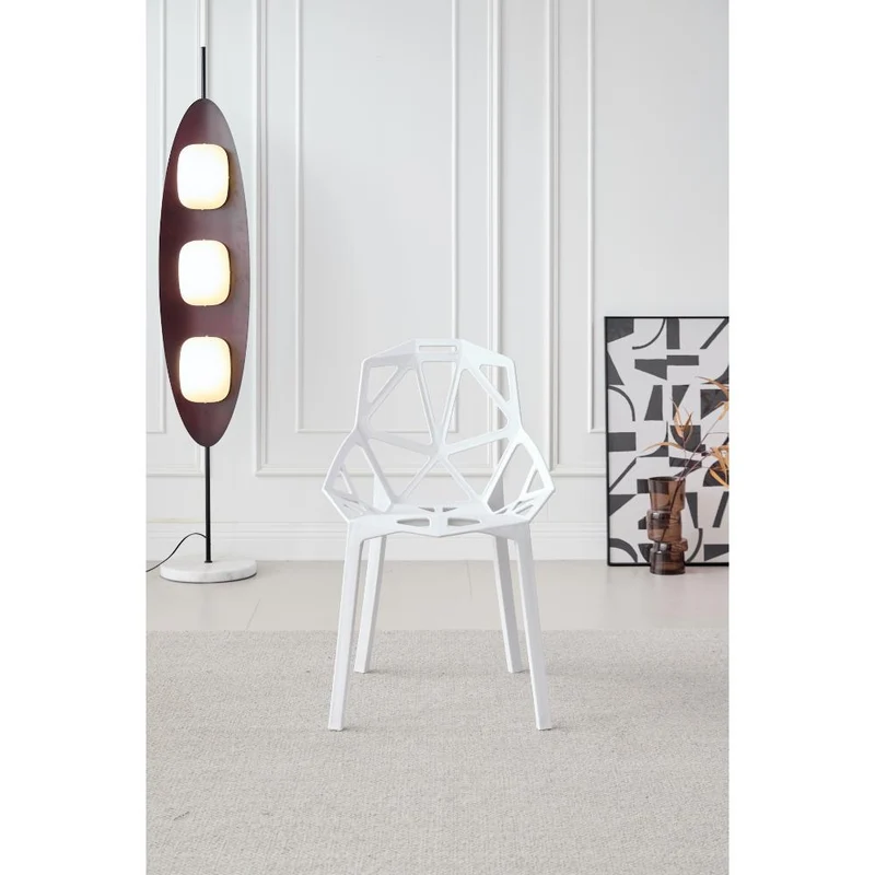 Combo Zenit , Incluye Comedor y 4 Sillas en Color Blanco