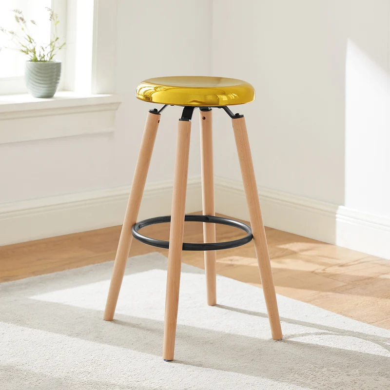 SoBuy FST89-G Taburete de bar con reposapiés