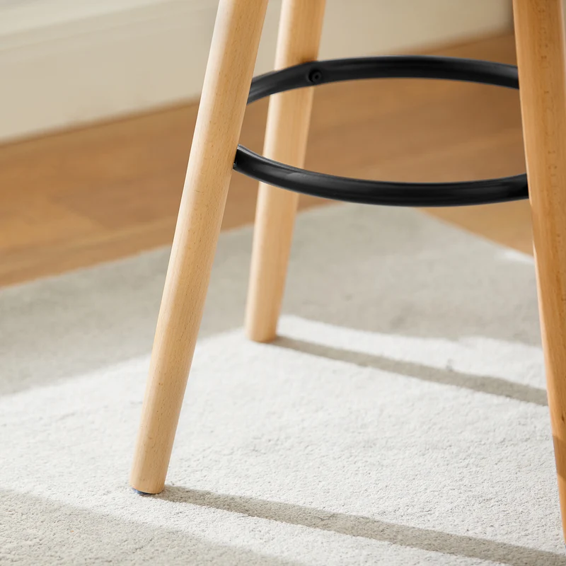 SoBuy FST89-G Taburete de bar con reposapiés