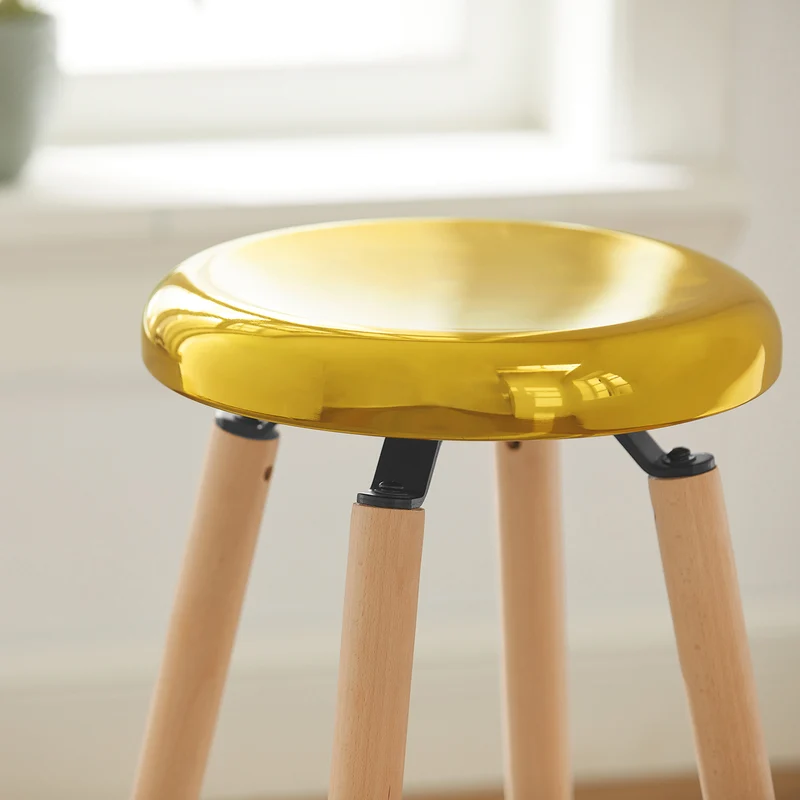 SoBuy FST89-G Taburete de bar con reposapiés